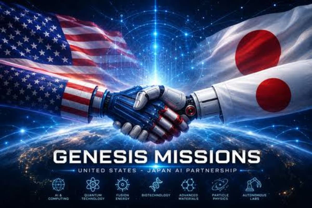 Japan Joins U.S. Genesis Mission in $1 Billion AI Research Partnership