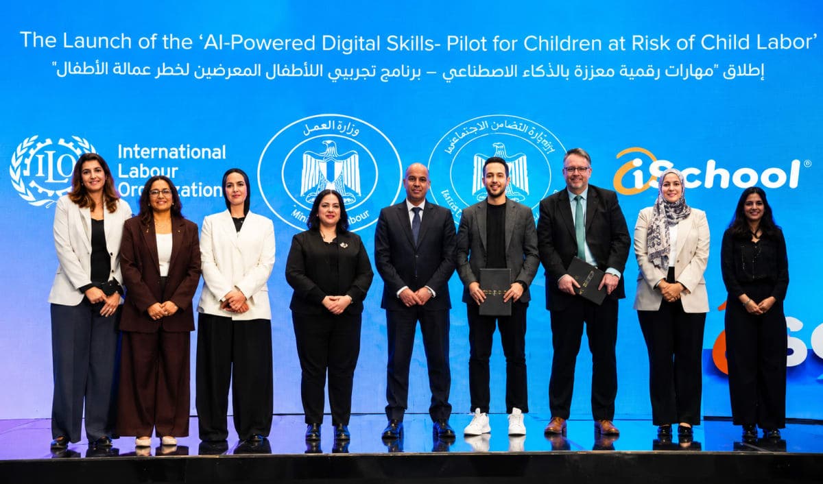 Egyptian Government Launches Digital Empowerment Initiative for Children with iSchool and ILO