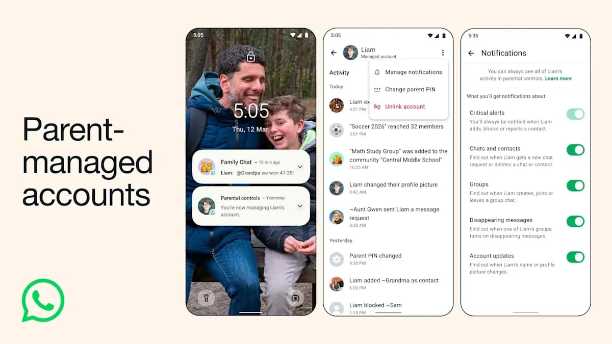 WhatsApp Adds Dedicated Parent Controls Section to Simplify Child Account Management